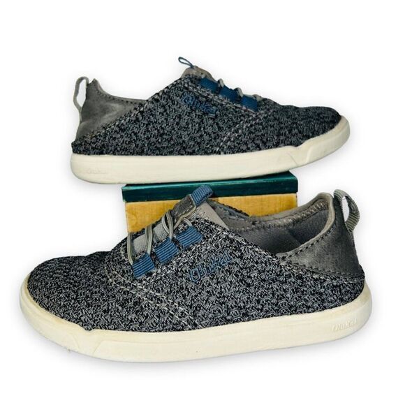 Olukai Alapa Li Boys Heather Grey Knit 30147-2626 Toddler 9 - Picture 1 of 11